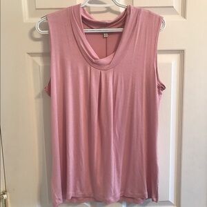 Vintage Suzie Mauve Tank Top Size Large Soft Minimalist Retro EUC